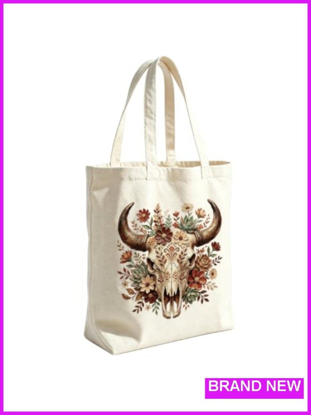 Canvas Tote Bag with Inner Zipper Pocket for Women Cowgirl Shoulder Beach